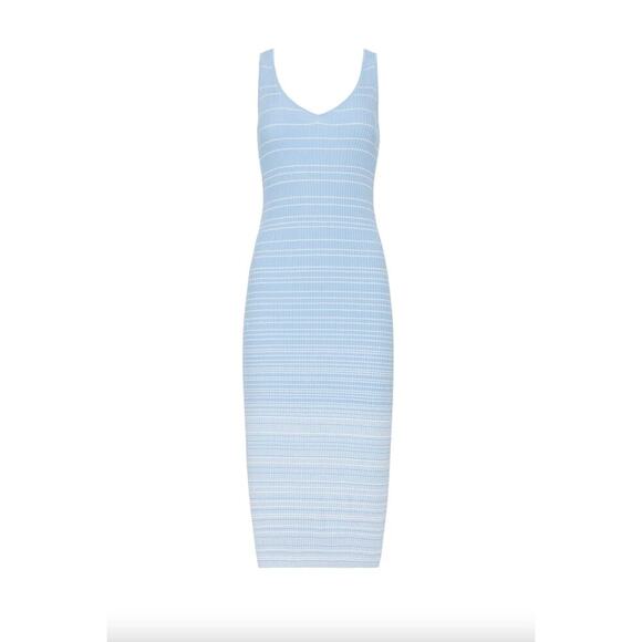 Staud Blue Dana Dress Sz M - Picture 5 of 8